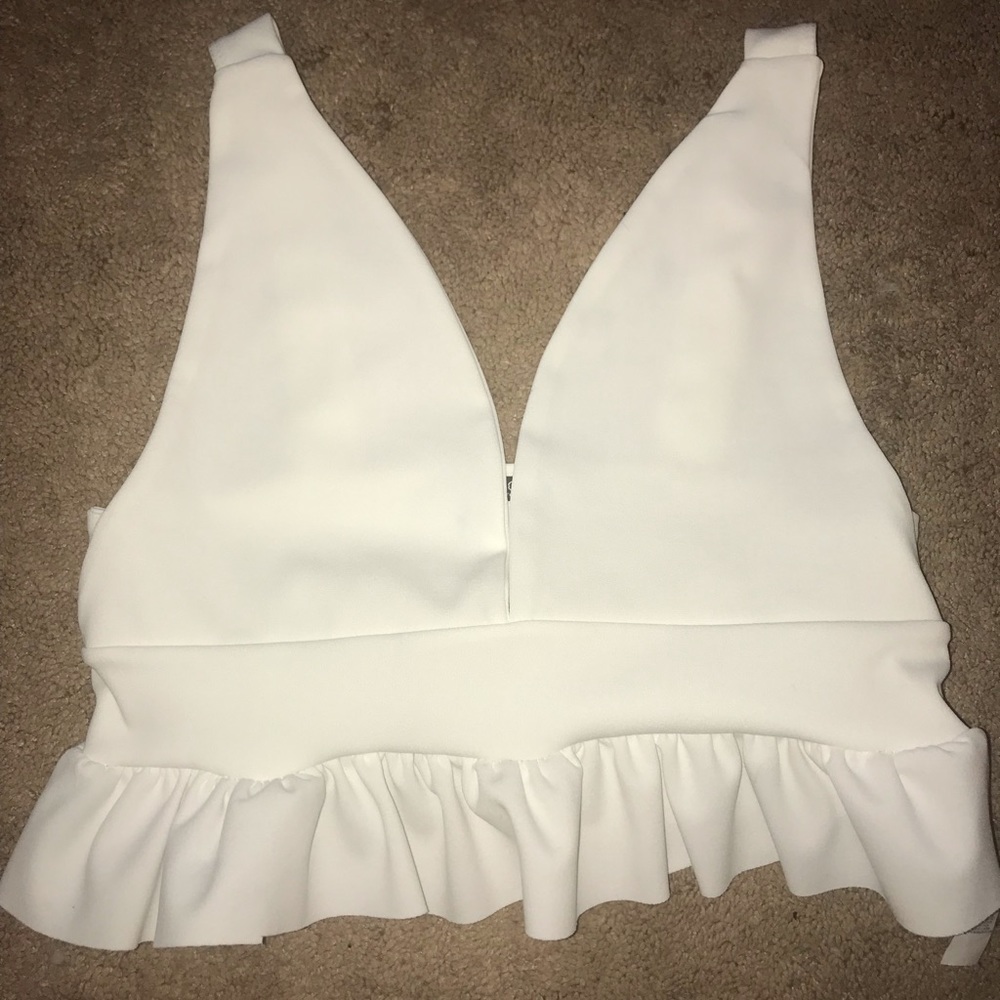 Cropped Peplum top
